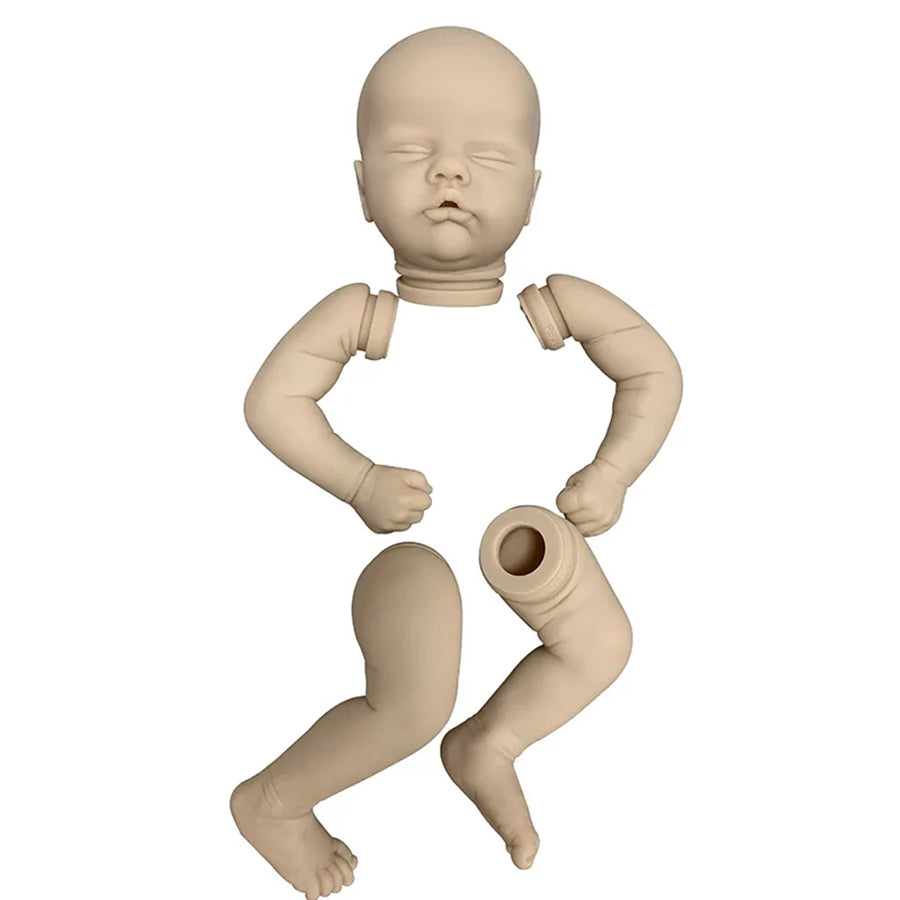 Kit de poupée Quinbee Reborn non peinte yeux fermés 19 pouces