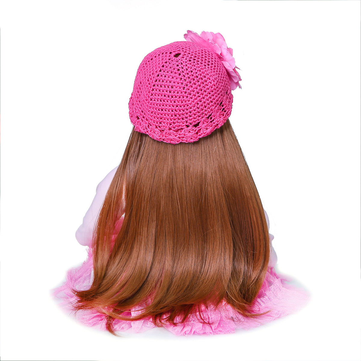 Poupée Reborn de 60cm avec cheveux longs