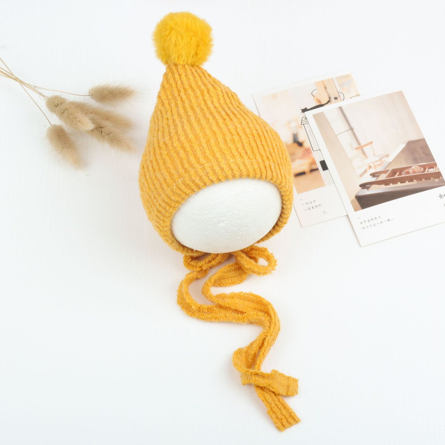 Chapeau Boule en Fourrure de Lapin Multicolore