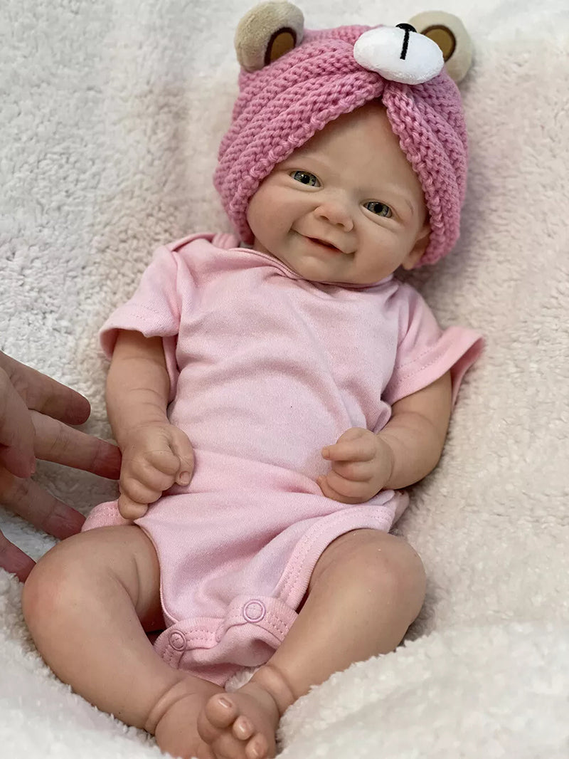 Poupées Reborn Veromca 19 pouces aux yeux ouverts-Vivienne