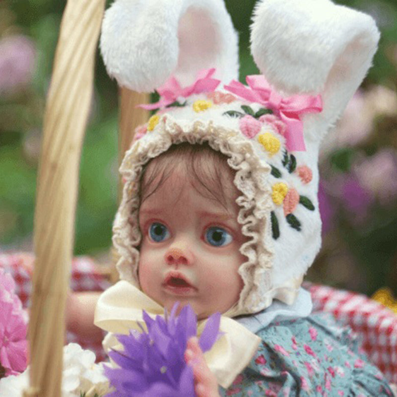 12 Pouces Mignon Doris Cheveux Blonds Courts Yeux Ouverts Bébé Reborn Fille-Flo Fairy Série