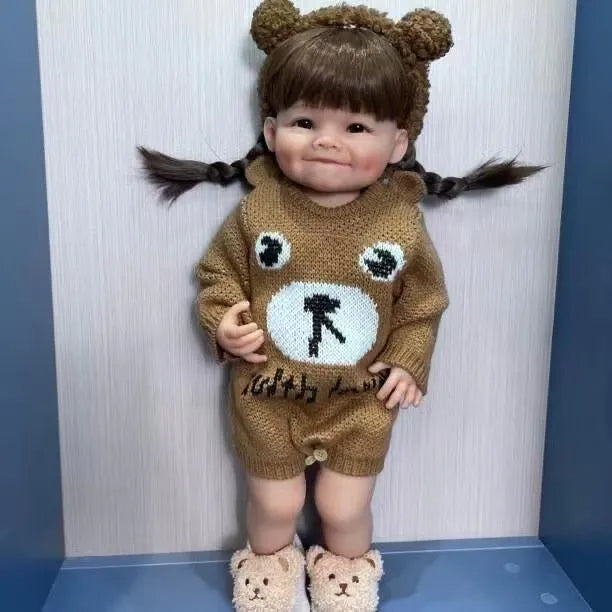 Poupée Reborn Fille de 22 pouces aux cheveux longs - Raya