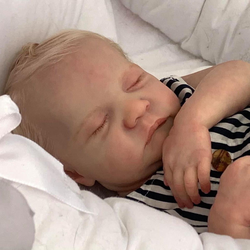 Poupée Reborn Kevin Boy endormie de 18 pouces