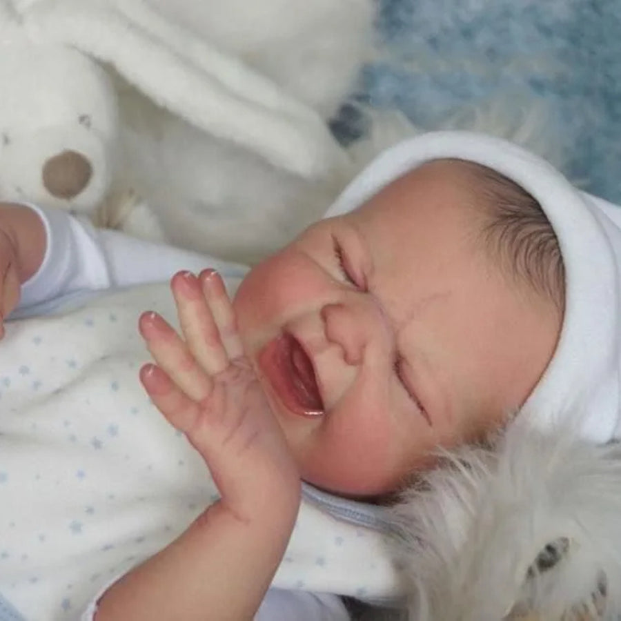 Maria Reborn Poupées en pleurs de 18 pouces avec cheveux peints