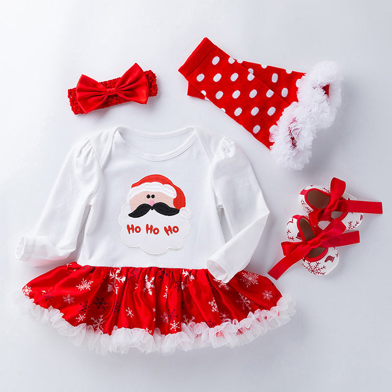 Jolie robe de Noël 4 pièces pour poupées Reborn de 21/22/23 pouces