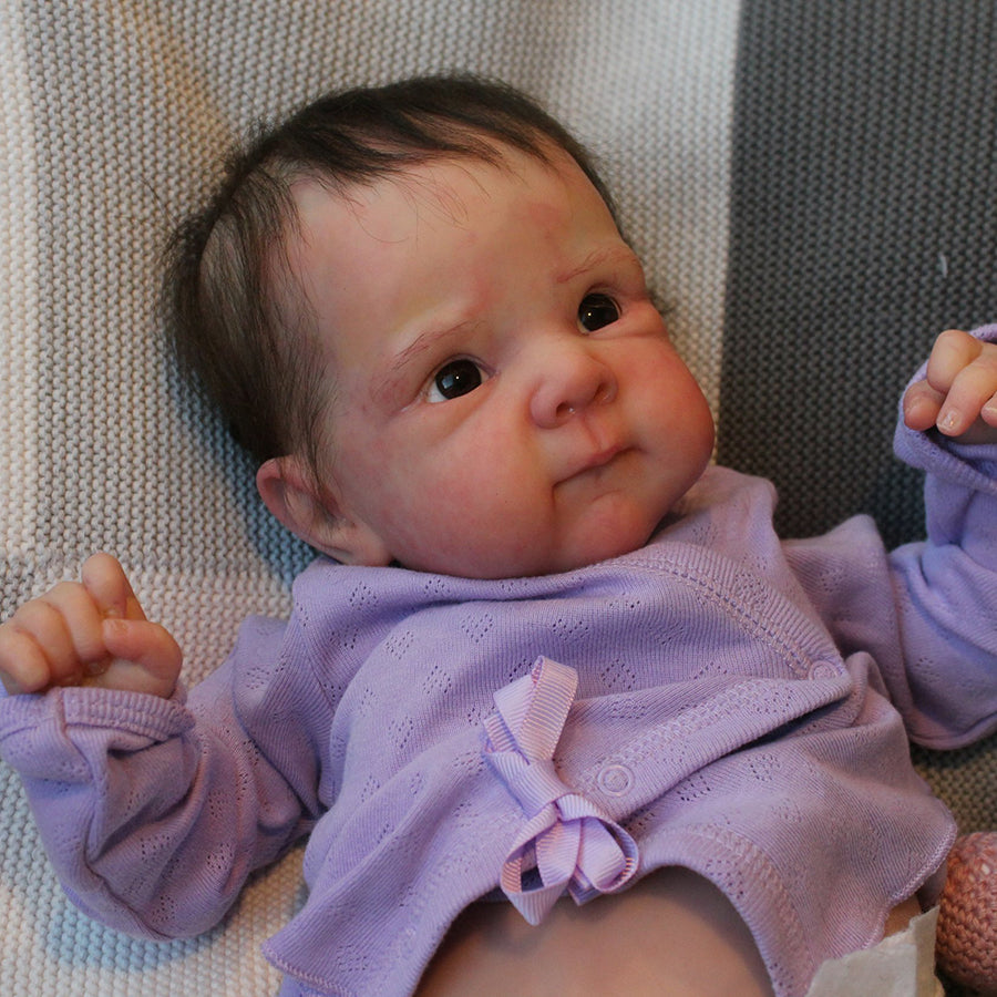 Poupée Reborn pour filles de 18 pouces avec cheveux courts-Bettie