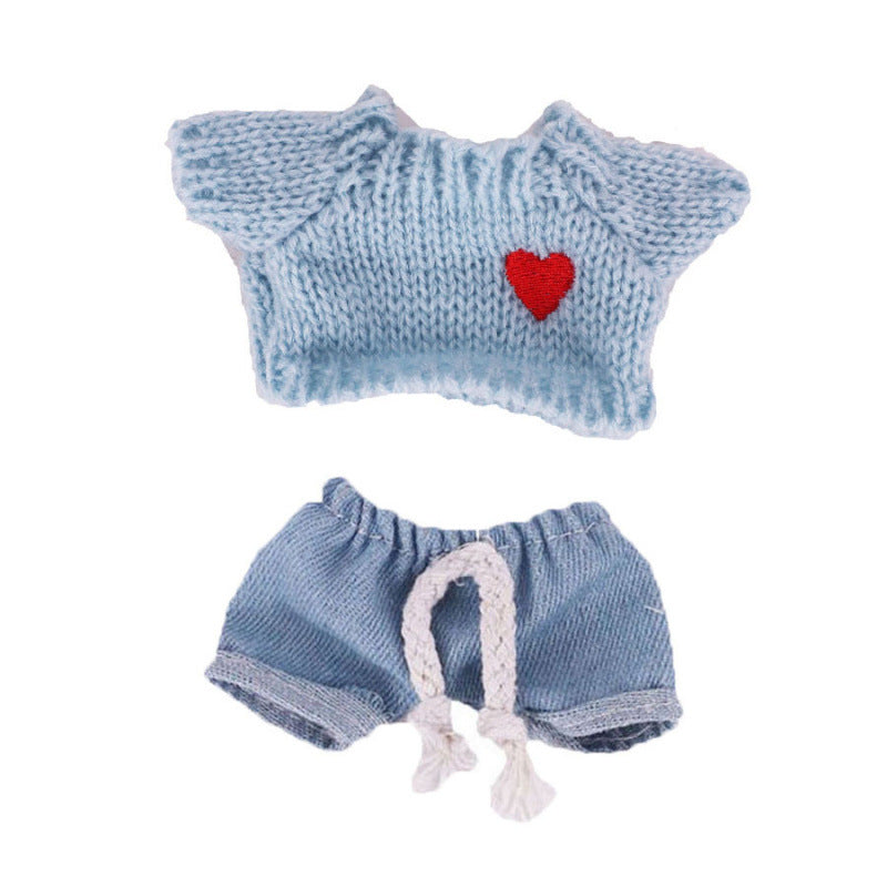 Sweater and Jeans 2-Piece set for 8 Inches/20cm Mini Reborn Dolls