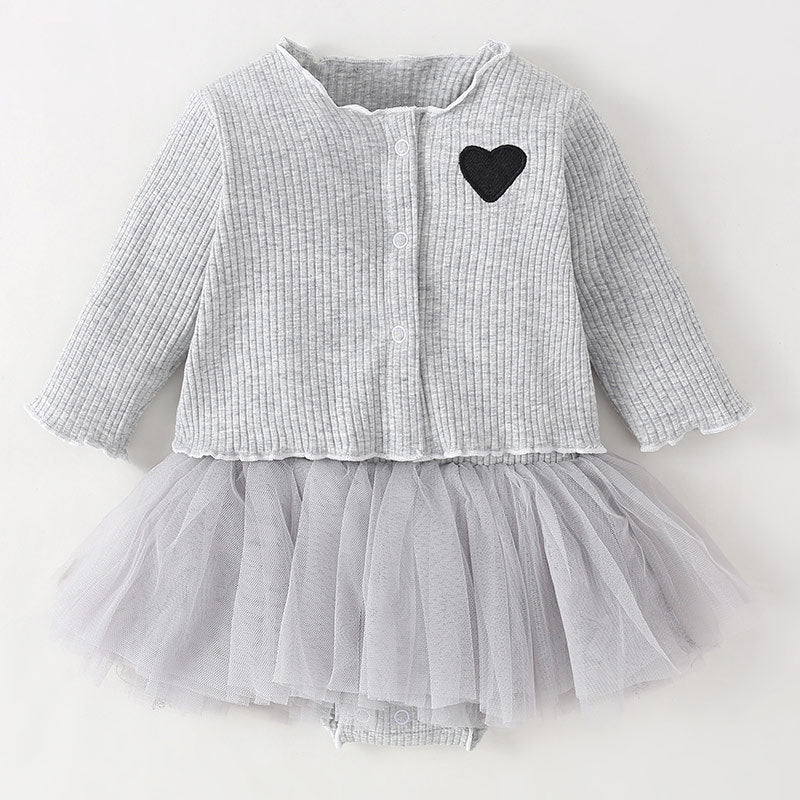 Ensemble de 2 pièces avec robe et combinaison mignonne pour poupées de 22 à 24 pouces
