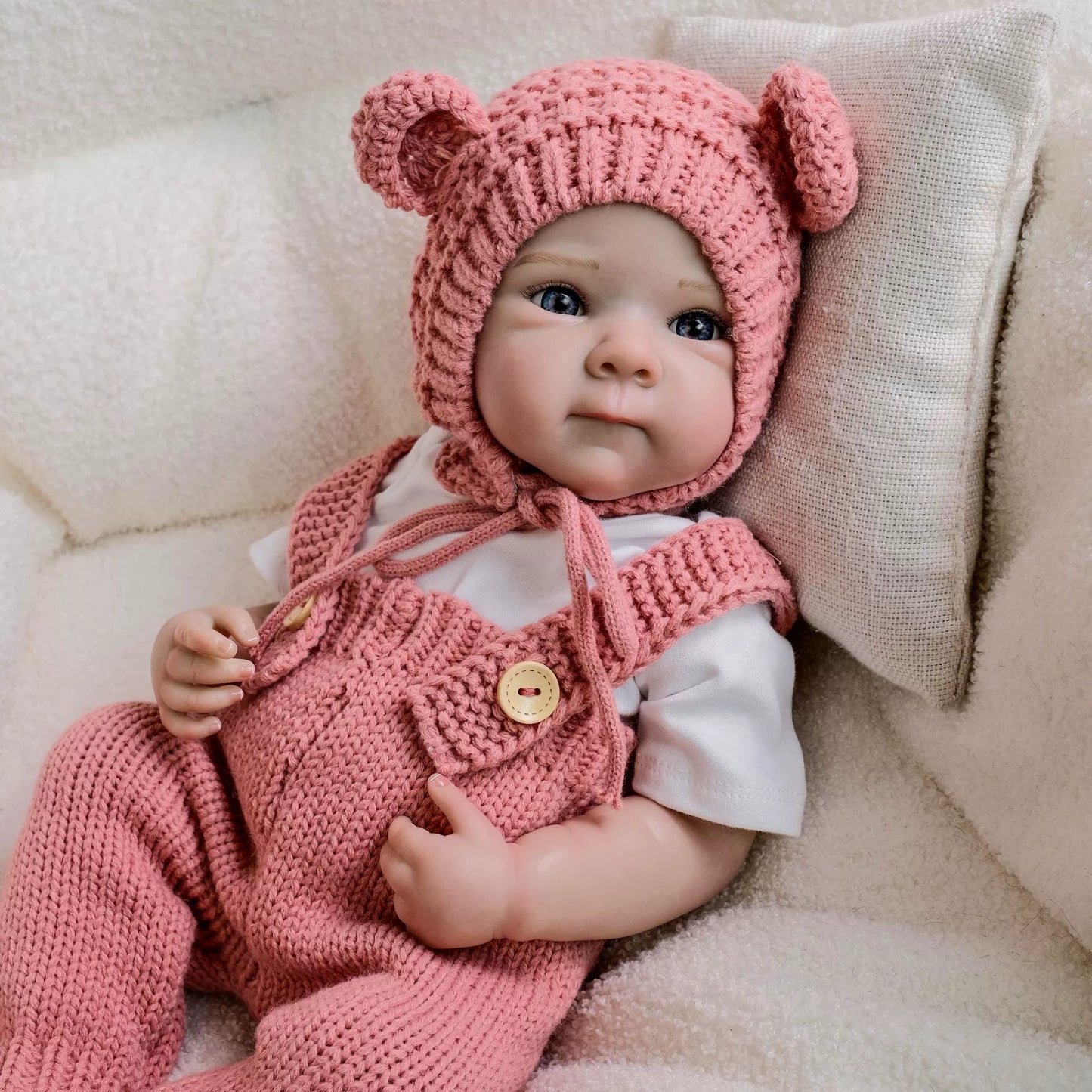 Bébé fille reborn Dora aux yeux bleus de 19 pouces - Bettie