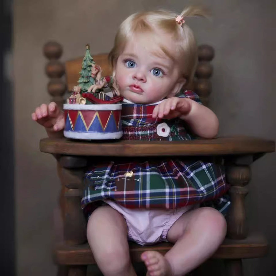 Poupées Susie Reborn de 60 cm avec cheveux blonds-Tutti