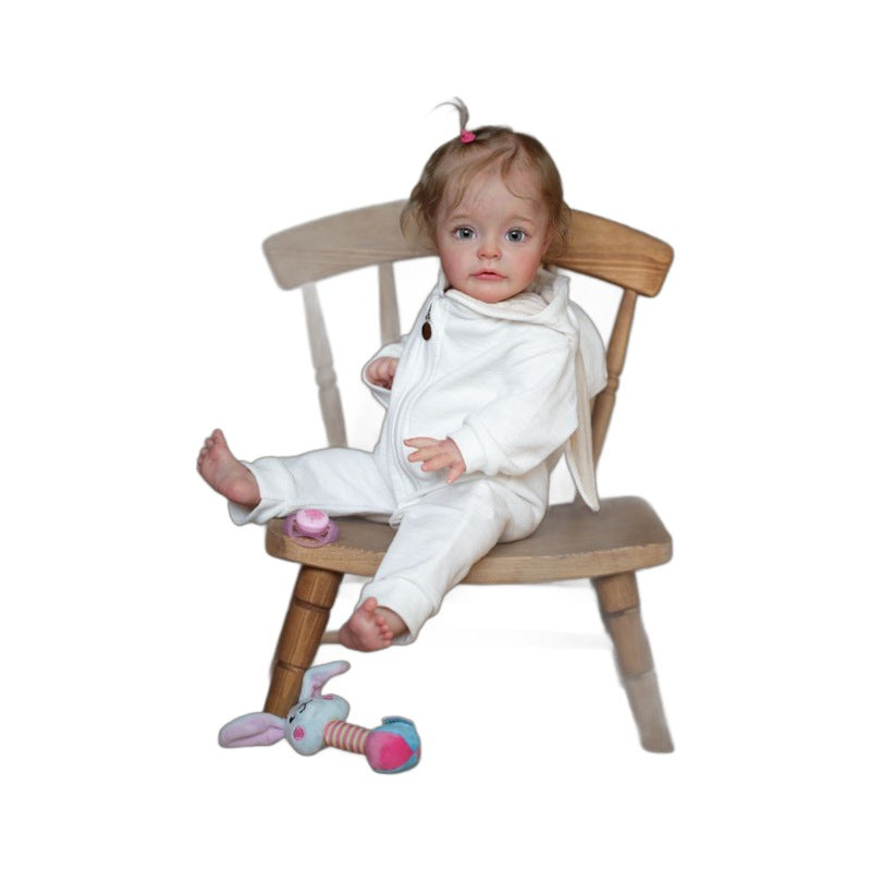 Poupée Reborn Augus 24 pouces avec yeux ouverts et cheveux courts - Suesue