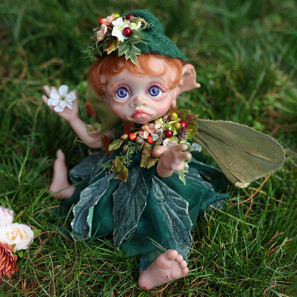 Elfes jumeaux renaissants aux yeux bleus réalistes de 16 pouces