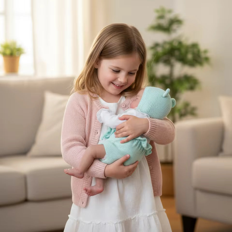 Poupée reborn 3D de 48 cm Pascale endormie