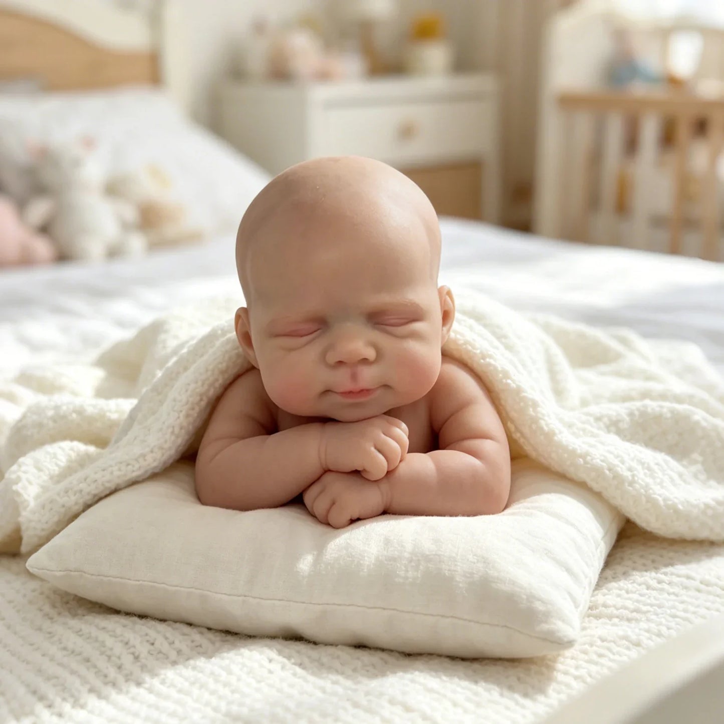 18 Inches Soft Full Silicone Pascale Reborn Baby Girl in Black Jumpsuit