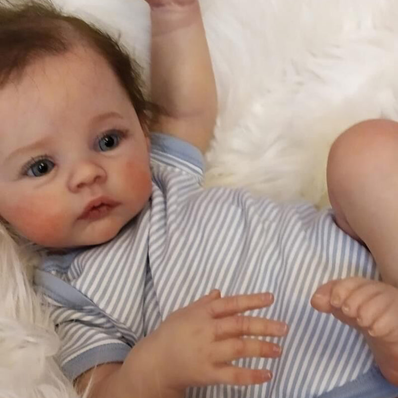 Poupées Reborn à yeux ouverts de 19 pouces garçons/filles-Meadow