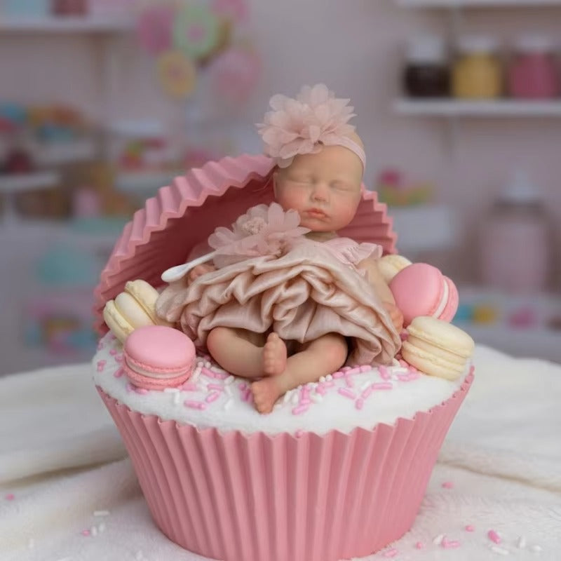 6 Inches Mini Silicone Reborn Doll Twin Sisters- Loulou and Vivienne