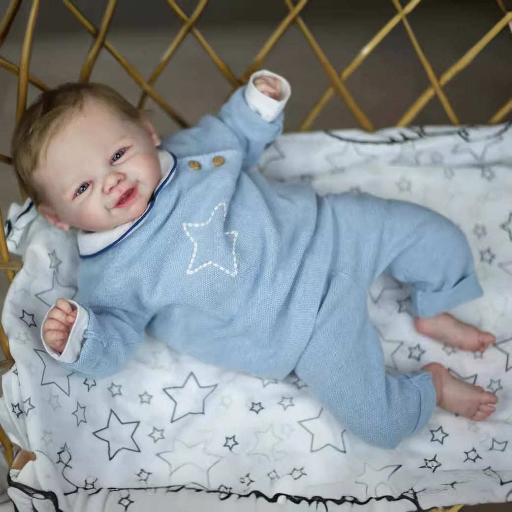 Poupées Reborn Abel Yeux Ouverts 19 Pouces Avec Cheveux-Vivienne