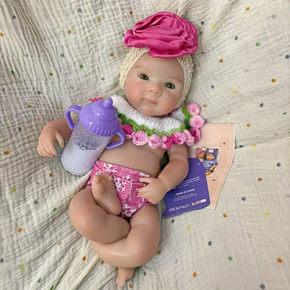 30cm Full Silicone Bettie Reborn Baby Girl in Knitted Outfits