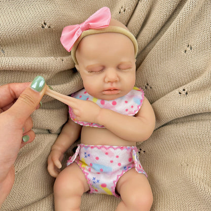 30cm Full Silicone Loulou Reborn Baby Girl In Pink Outfits