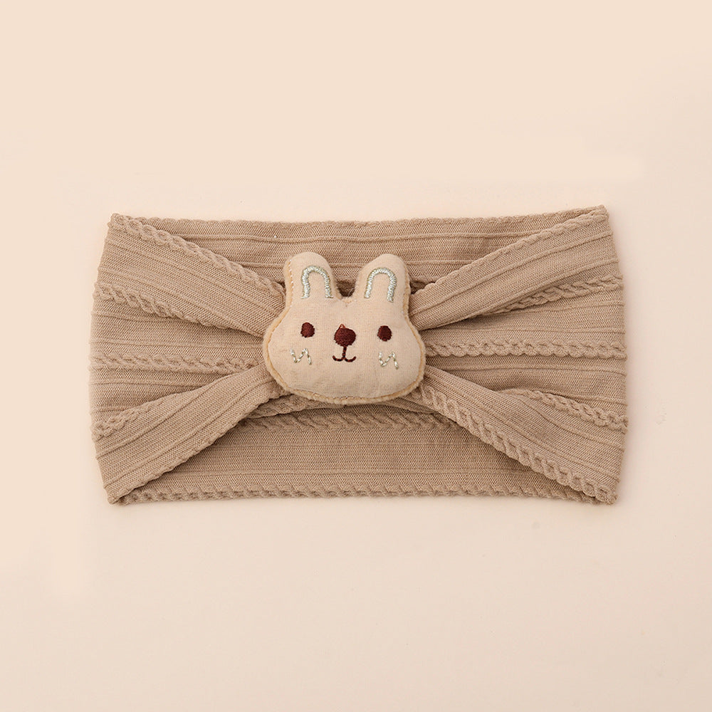 Joli bandeau pour bébé en nylon lapin
