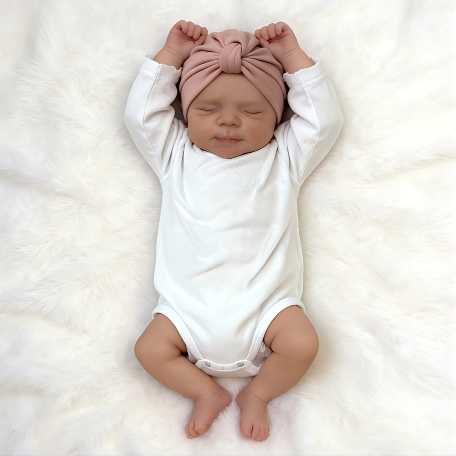 19 Inches 3D-Paint Lifelike Closed Eyes Newborn Reborn Reborn Doll-Pascale