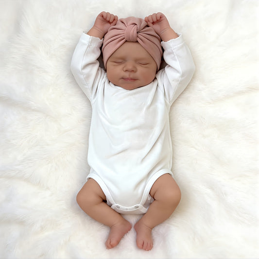 19 Inches 3D-Paint Lifelike Closed Eyes Newborn Reborn Reborn Doll-Pascale