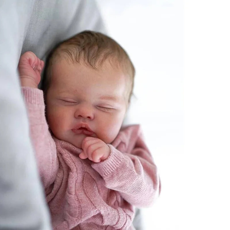 Kit de poupée Quinbee Reborn non peinte yeux fermés 19 pouces