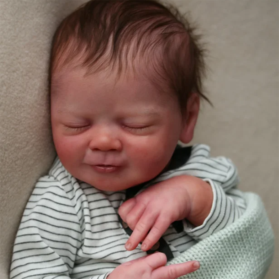 Kit de poupée Vito Reborn yeux fermés inachevé de 18 pouces