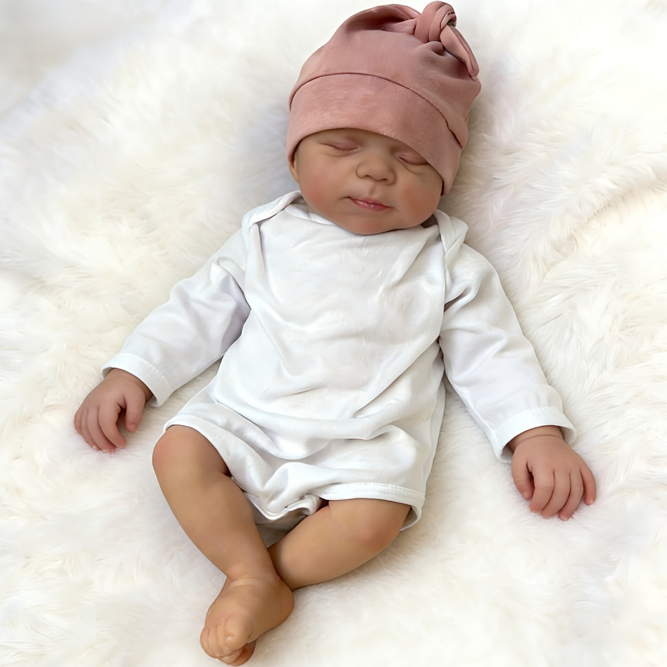 19 Inches 3D-Paint Lifelike Closed Eyes Newborn Reborn Reborn Doll-Pascale