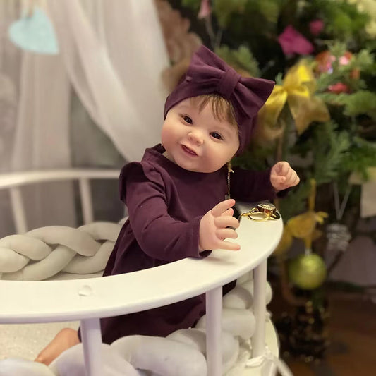 Poupée Reborn Elaine réaliste yeux ouverts 24 pouces/60 cm Kodi