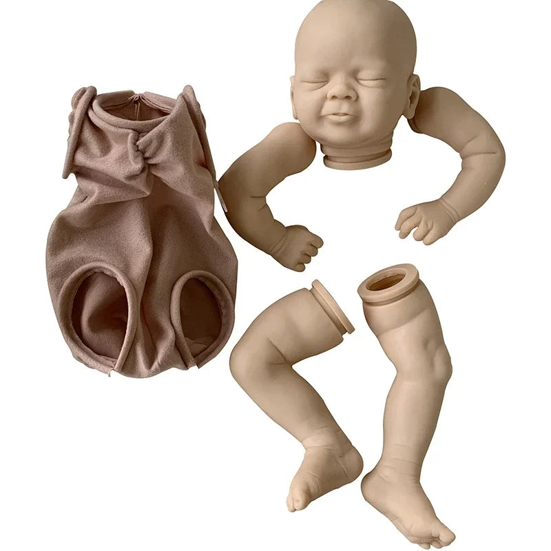 Kit de poupée Vito Reborn yeux fermés inachevé de 18 pouces