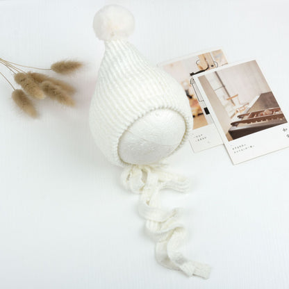 Chapeau Boule en Fourrure de Lapin Multicolore