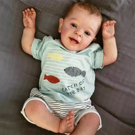 Poupées réalistes Malcolm Reborn de 24 pouces avec cheveux peints