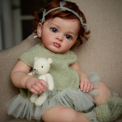 22 Pouces de Yeux Ouverts Judith Poupée Reborn Fille-Tutti Série