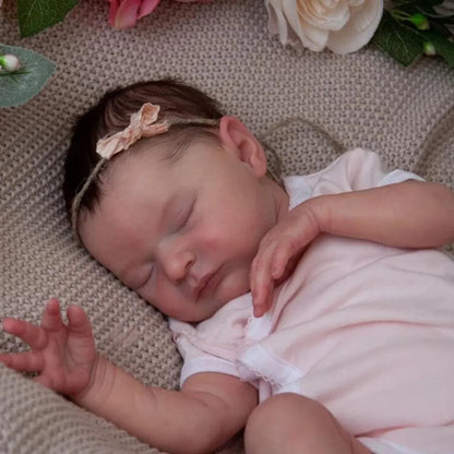 Poupées Reborn Filles Merle Fermer les yeux de 19 pouces-Laura