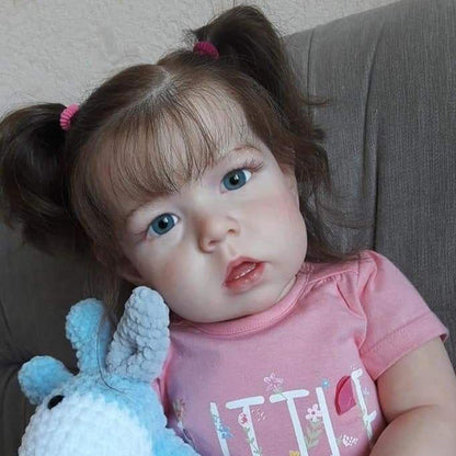 20 Pouces Mignon Debbie Cheveux Courts Yeux Ouverts Bébé Reborn Fille-Liam Série