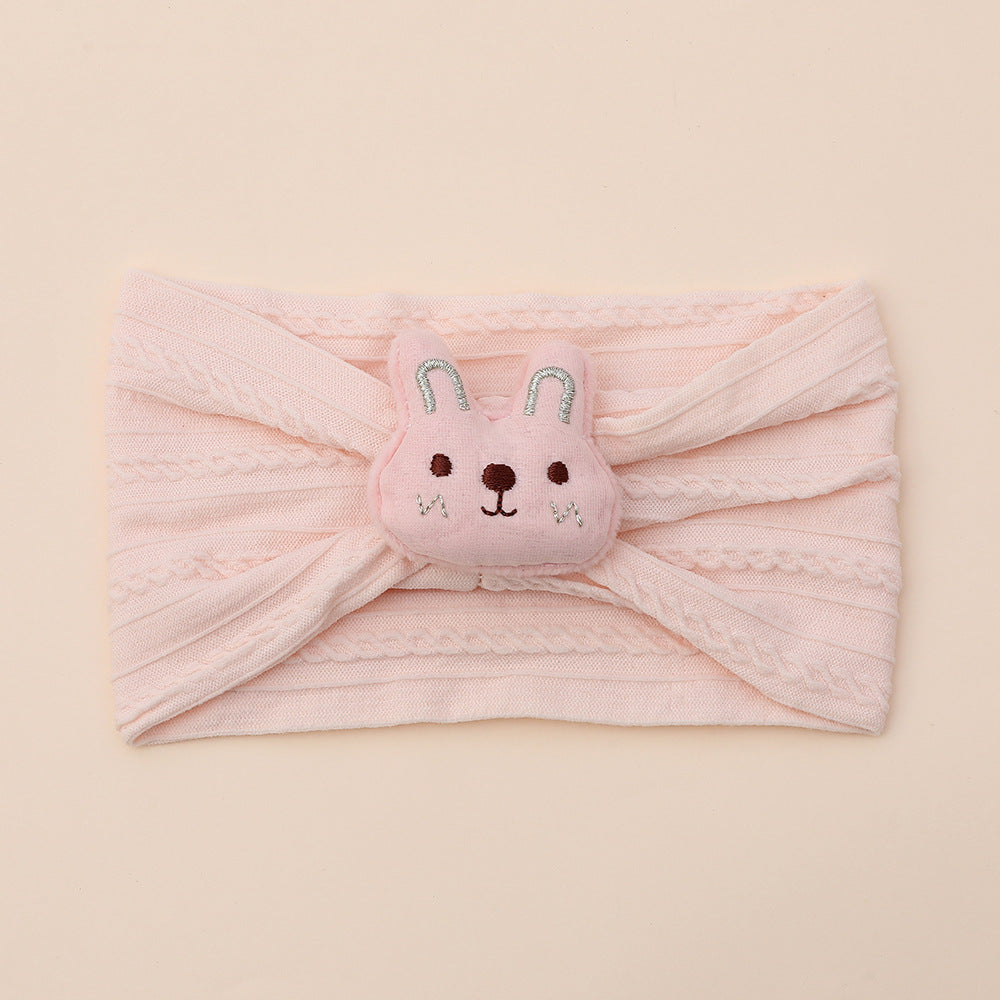 Joli bandeau pour bébé en nylon lapin