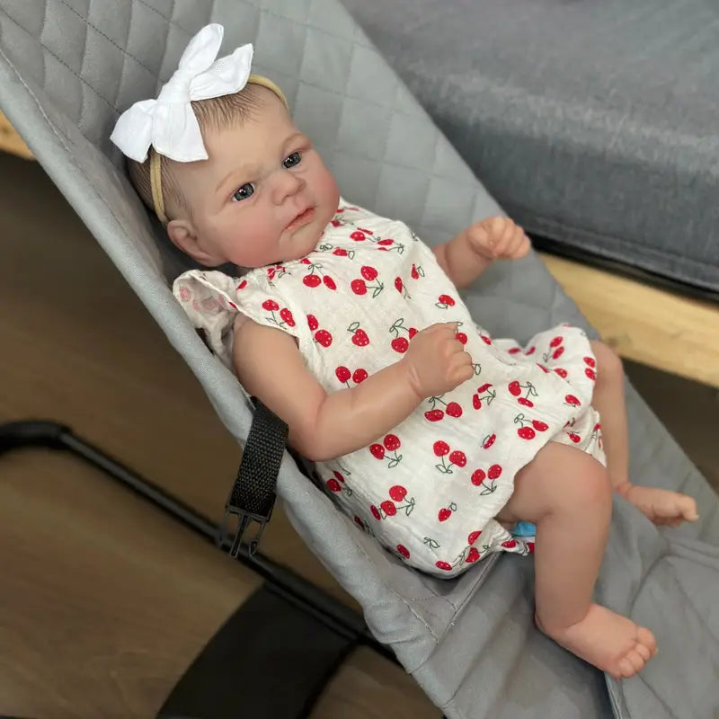 Bébé fille reborn aux yeux ouverts de 19 pouces-Elijah