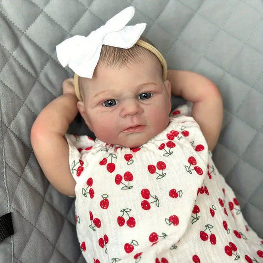 Bébé fille reborn aux yeux ouverts de 19 pouces-Elijah