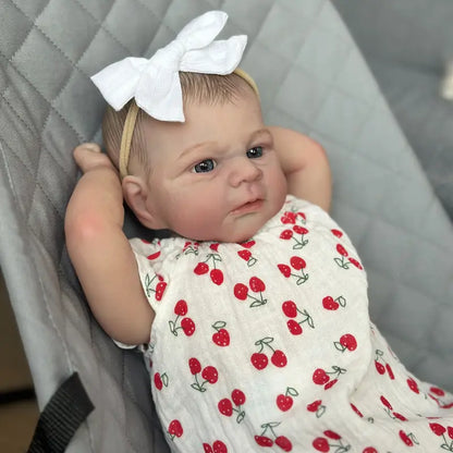Bébé fille reborn aux yeux ouverts de 19 pouces-Elijah