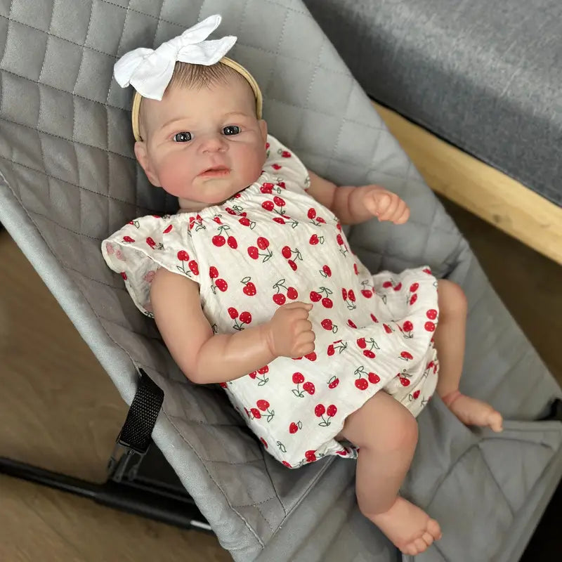 Bébé fille reborn aux yeux ouverts de 19 pouces-Elijah