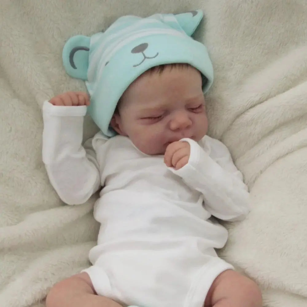 19 Inches Lifelike Closed Eyes Bathable Reborn Doll Girl/Boy-Pascale