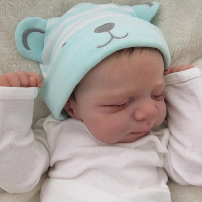 19 Inches Lifelike Closed Eyes Bathable Reborn Doll Girl/Boy-Pascale