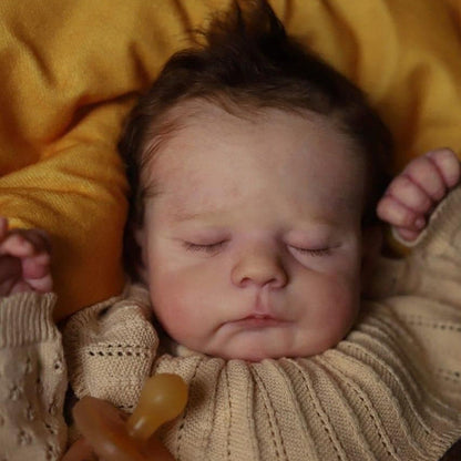 Poupée Reborn Eric non peinte yeux fermés 21 pouces