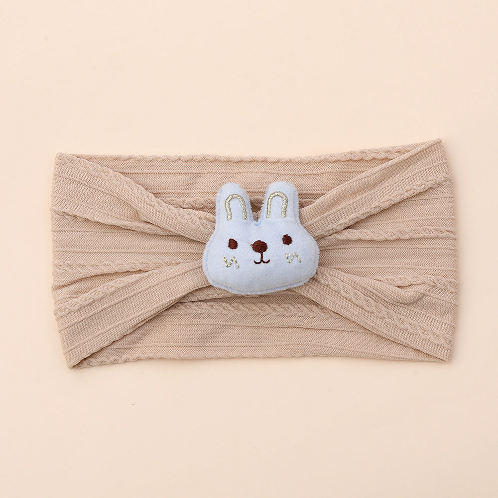 Joli bandeau pour bébé en nylon lapin