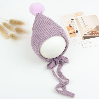 Chapeau Boule en Fourrure de Lapin Multicolore