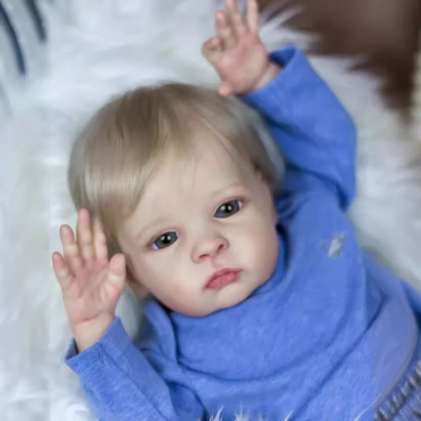 Poupées Oskar Reborn de 22 pouces aux yeux bleus