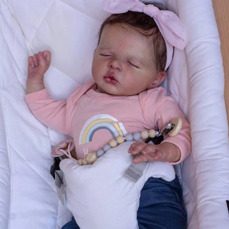 Kit de poupée reborn non peinte aux yeux fermés de 20 pouces Luisa