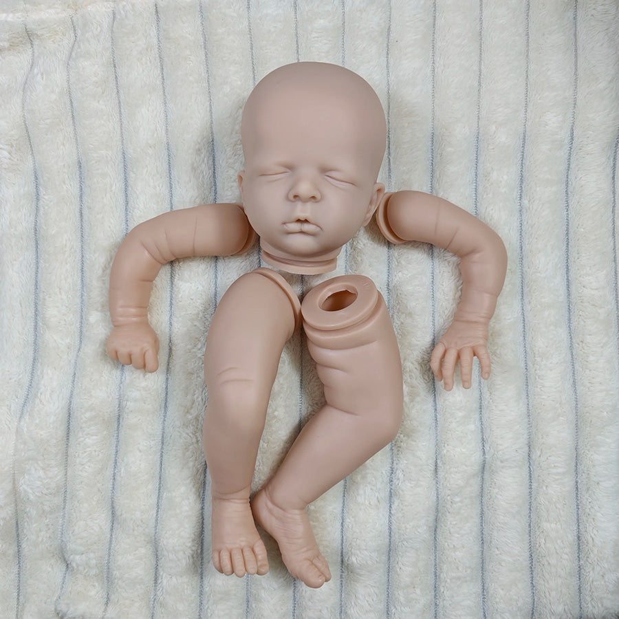 Kit de poupée reborn non peinte aux yeux fermés de 20 pouces Luisa