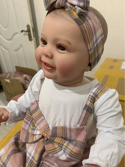 Poupée reborn Myron Softy de 60 cm yeux ouverts - Kodi